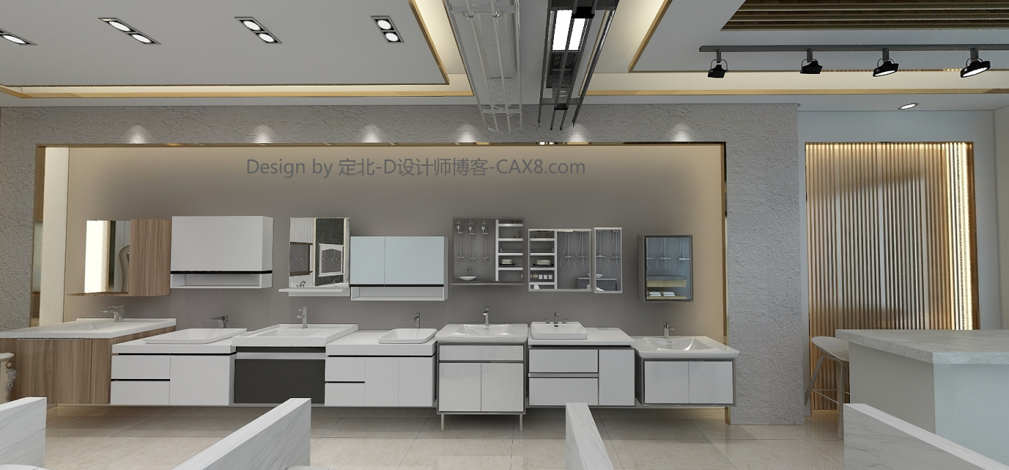 潔具衛浴門店室內工裝設計圖